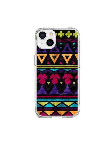 Coque iPhone 15 Plus Triangles Pattern Azteque - Eleaxart