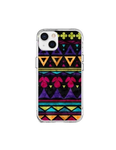 Cover iPhone 15 Plus Triangolo Pattern Azteco - Eleaxart