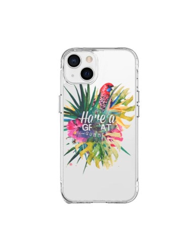 Coque iPhone 15 Plus Have a great summer Ete Perroquet Parrot - Eleaxart