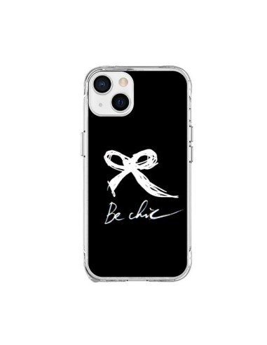 Coque iPhone 15 Plus Be Chic Noeud Papillon Blanc - Léa Clément