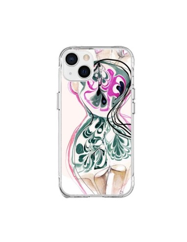 Cover iPhone 15 Plus Donna in Fiore - Elisaveta Stoilova