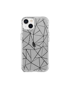iPhone 15 Plus Case Lines Triangles Full Grid Abstract...