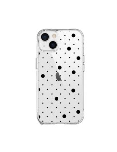 Cover iPhone 15 Plus Punti Nero Trasparente - Project M