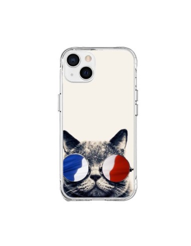 iPhone 15 Plus Case Cat with Glasses - Gusto NYC