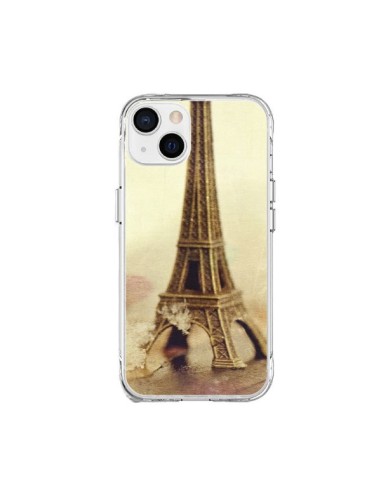 Coque iPhone 15 Plus Tour Eiffel Vintage - Irene Sneddon