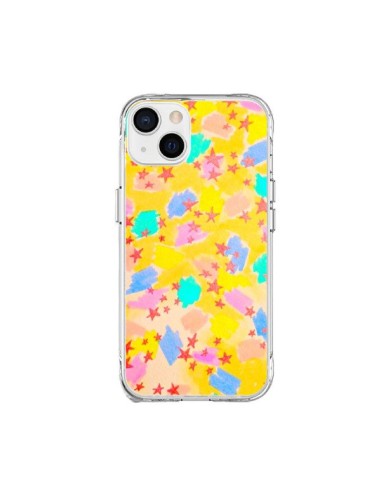 iPhone 15 Plus Case Stars Yellow - Ebi Emporium