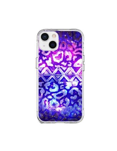 Coque iPhone 15 Plus Tribal Leopard Galaxy - Ebi Emporium