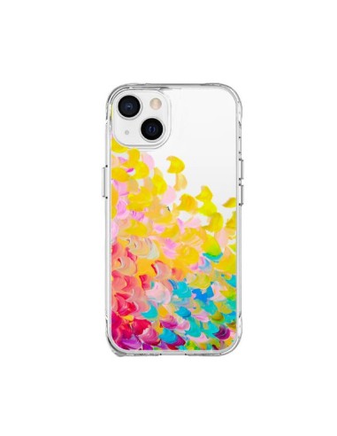 Coque iPhone 15 Plus Creation in Color Jaune Yellow Transparente - Ebi Emporium