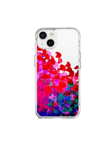 Coque iPhone 15 Plus Creation in Color Pink Rose Transparente - Ebi Emporium