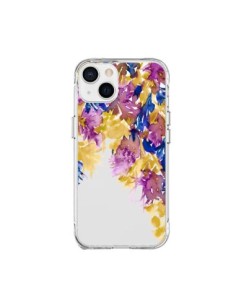 Cover iPhone 15 Plus Cascata Floreale Trasparente - Ebi...