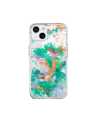 Cover iPhone 15 Plus Sirena Fiori Trasparente - Ebi Emporium
