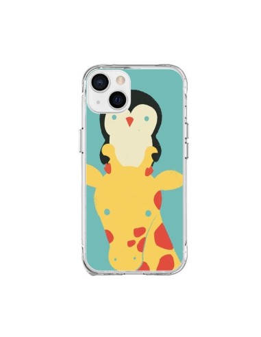 Coque iPhone 15 Plus Girafe Pingouin Meilleure Vue Better View - Jay Fleck
