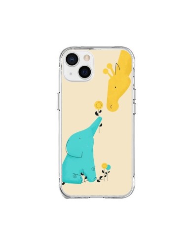 Cover iPhone 15 Plus Elefante Cucciolo Giraffa - Jay Fleck