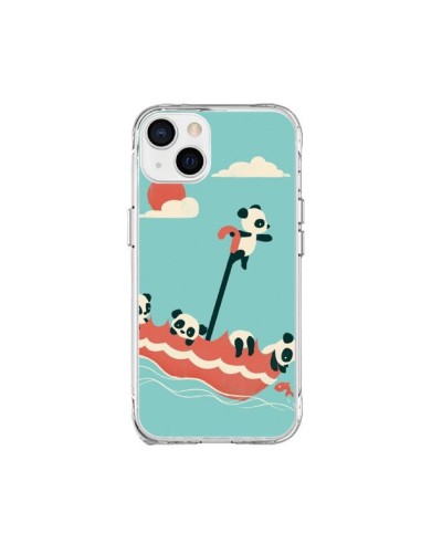 Coque iPhone 15 Plus Parapluie Flottant Panda - Jay Fleck