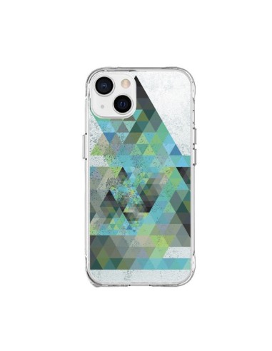 Coque iPhone 15 Plus Azteque Gheo Vert - Javier Martinez