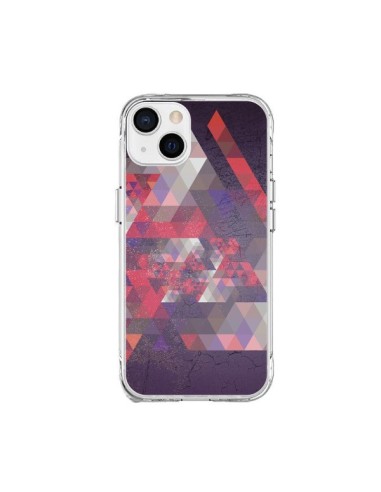 Coque iPhone 15 Plus Azteque Gheo Violet - Javier Martinez