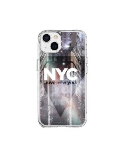 Coque iPhone 15 Plus I Love New York City Violet - Javier...