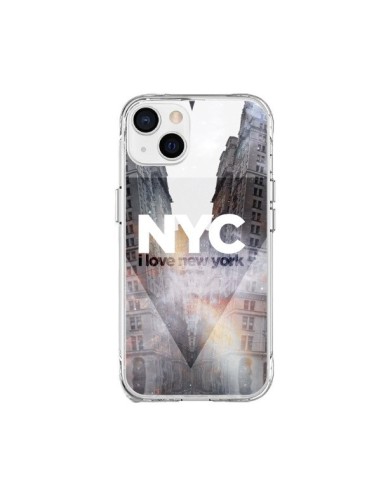 Coque iPhone 15 Plus I Love New York City Orange - Javier Martinez