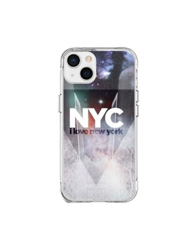 Coque iPhone 15 Plus I Love New York City Bleu - Javier Martinez