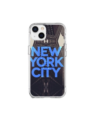 Coque iPhone 15 Plus New York City Bleu - Javier Martinez