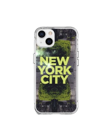 Coque iPhone 15 Plus New York City Vert - Javier Martinez