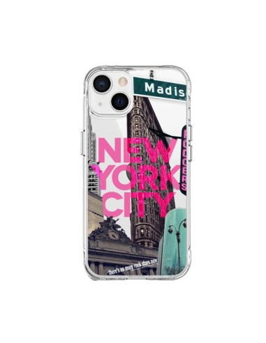 Coque iPhone 15 Plus New Yorck City NYC Transparente - Javier Martinez