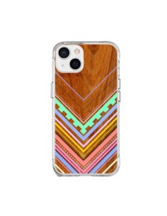 Coque iPhone 15 Plus Azteque Arbutus Pastel Bois Aztec...