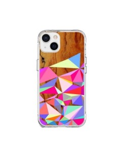 iPhone 15 Plus Case Wooden Multi Geo Wood Aztec Tribal -...
