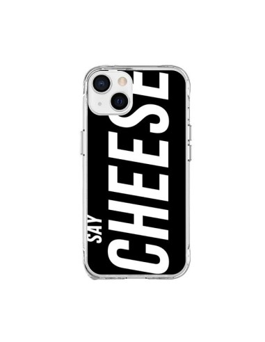 Coque iPhone 15 Plus Say Cheese Smile Noir - Jonathan Perez