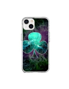 Coque iPhone 15 Plus Nebula Club Trèfle Galaxie -...