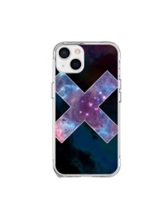 Coque iPhone 15 Plus Nebula Cross Croix Galaxie -...