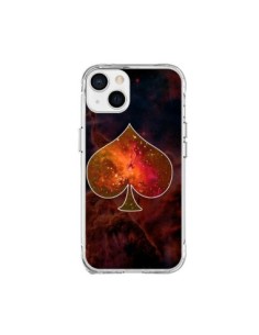 Coque iPhone 15 Plus Nebula Spade Pique Galaxie -...