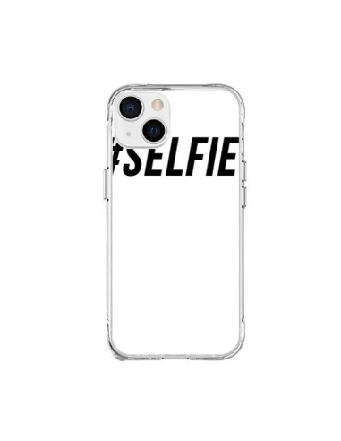 Coque iPhone 15 Plus Hashtag Selfie Noir Vertical - Jonathan Perez