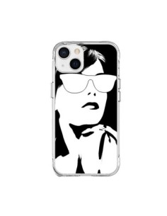 Coque iPhone 15 Plus Fille Lunettes Blanches - Jonathan...
