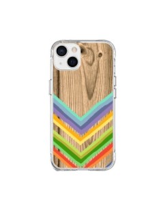 Coque iPhone 15 Plus Tribal Azteque Bois Wood - Jonathan...