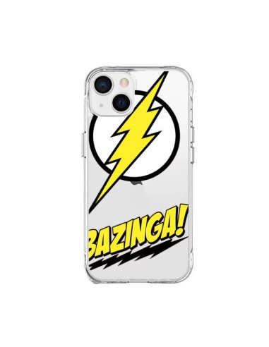 Coque iPhone 15 Plus Bazinga Sheldon The Big Bang Thoery Transparente - Jonathan Perez