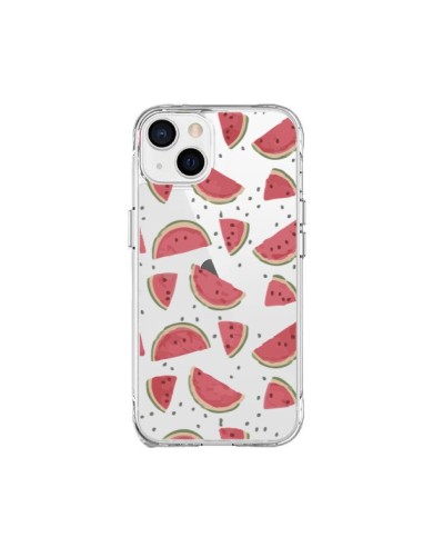 Coque iPhone 15 Plus Pasteques Watermelon Fruit Transparente - Dricia Do