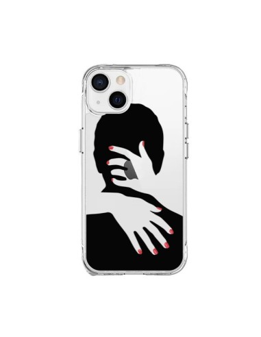 Coque iPhone 15 Plus Calin Hug Mignon Amour Love Cute Transparente - Dricia Do