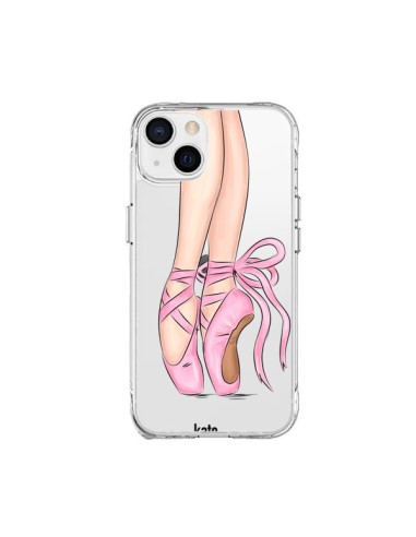 Coque iPhone 15 Plus Ballerina Ballerine Danse Transparente - kateillustrate