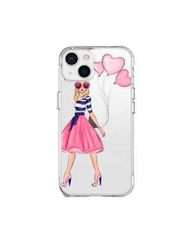 Cover iPhone 15 Plus Legally Blonde Amore Trasparente - kateillustrate