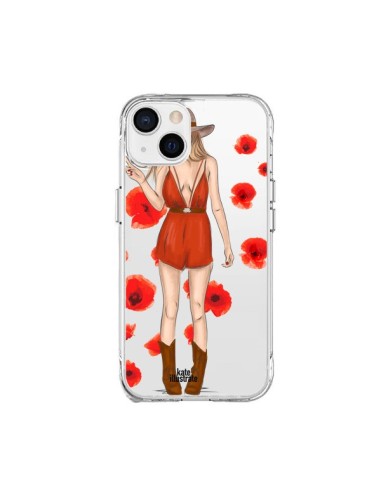 Coque iPhone 15 Plus Young Wild and Free Coachella Transparente - kateillustrate