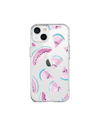 iPhone 15 Plus Case Watermalon Fruit Summer Clear - Lisa Argyropoulos