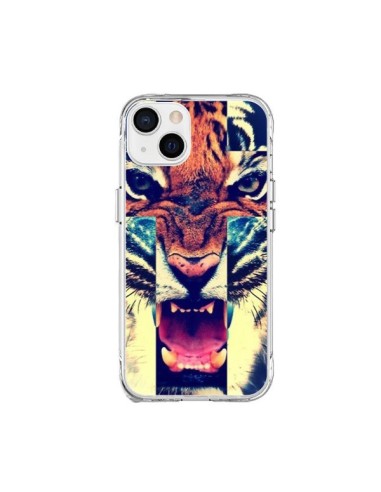 Coque iPhone 15 Plus Tigre Swag Croix Roar Tiger - Laetitia