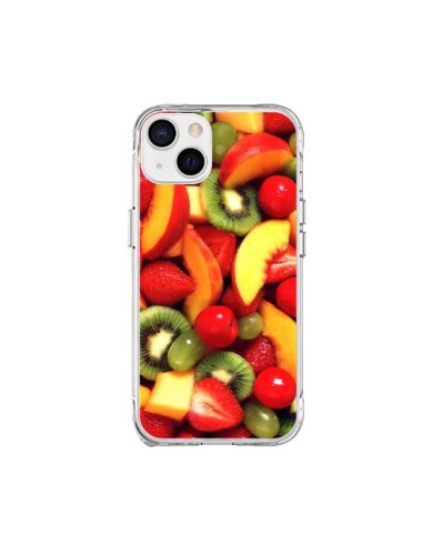 Coque iPhone 15 Plus Fruit Kiwi Fraise - Laetitia