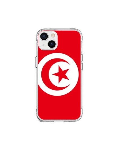 Coque iPhone 15 Plus Drapeau Tunisie Tunisien - Laetitia