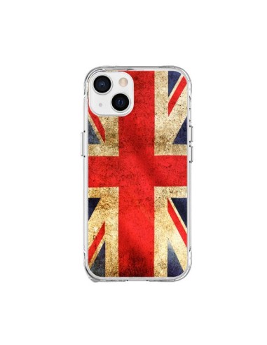 Coque iPhone 15 Plus Drapeau Angleterre Anglais UK - Laetitia