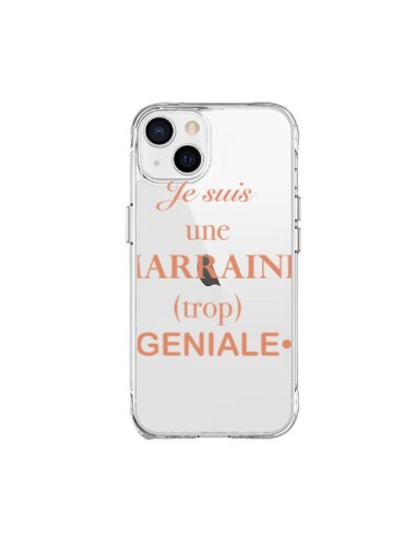 iPhone 15 Plus Case Sono una Madrina geniale Clear - Laetitia