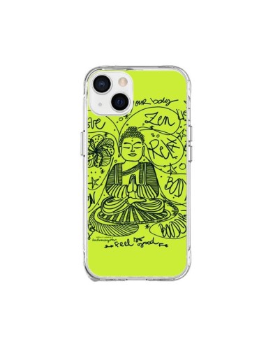 Coque iPhone 15 Plus Buddha Listen to your body Love Zen Relax - Leellouebrigitte