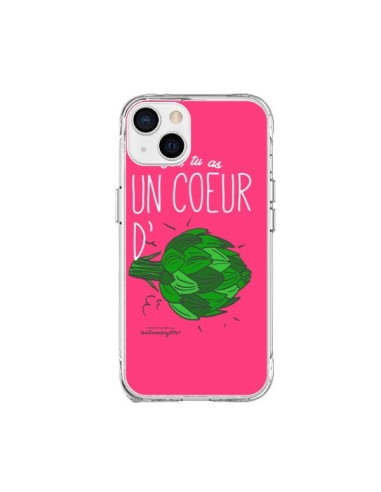 Coque iPhone 15 Plus Toi tu as un coeur d'artichaut - Leellouebrigitte