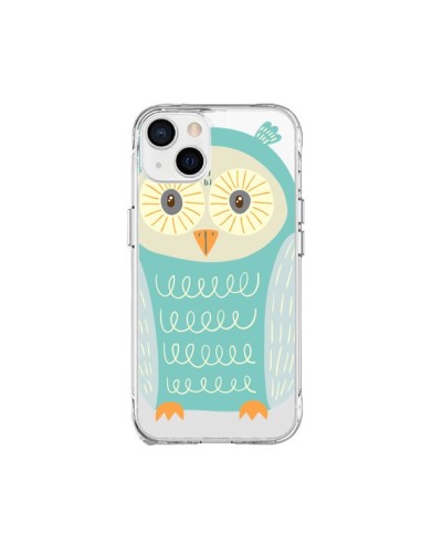 Coque iPhone 15 Plus Hibou Owl Transparente - Petit Griffin